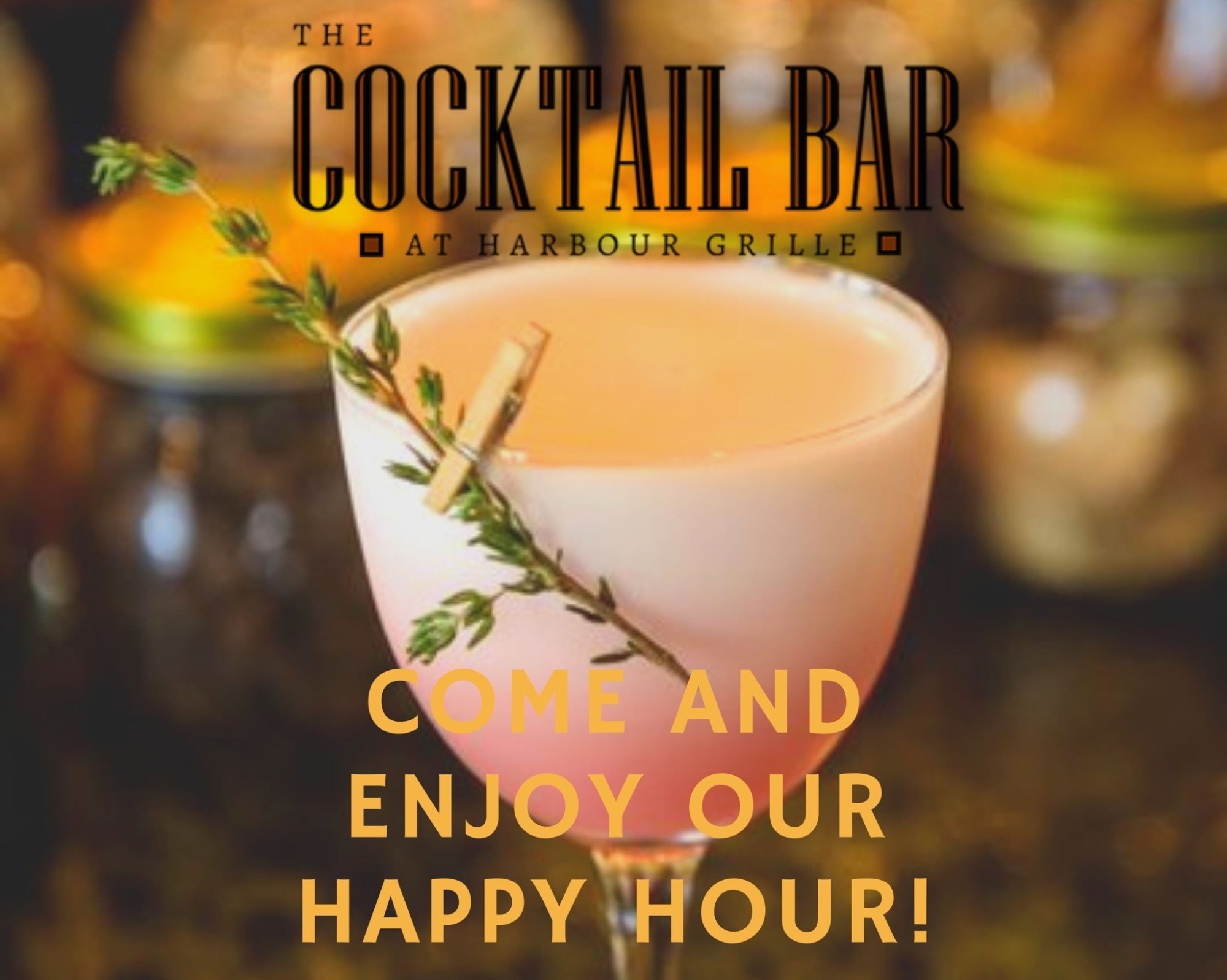 Happy Hour at The Cocktail Bar Harbour Grille Cayman Good Taste