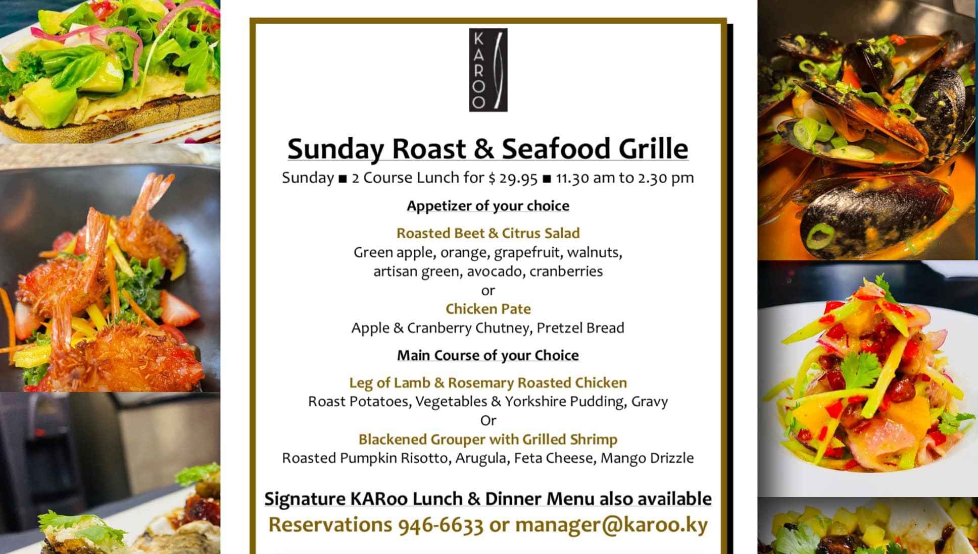 Sunday Roast & Seafood Grille