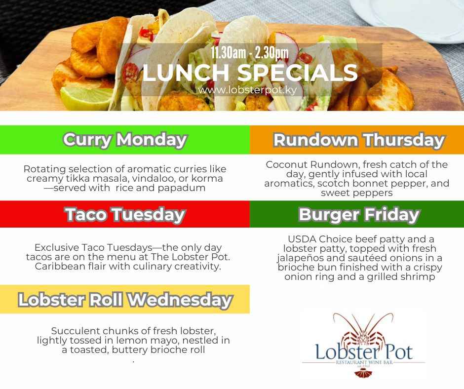 Lunch Specials at Lobster Pot