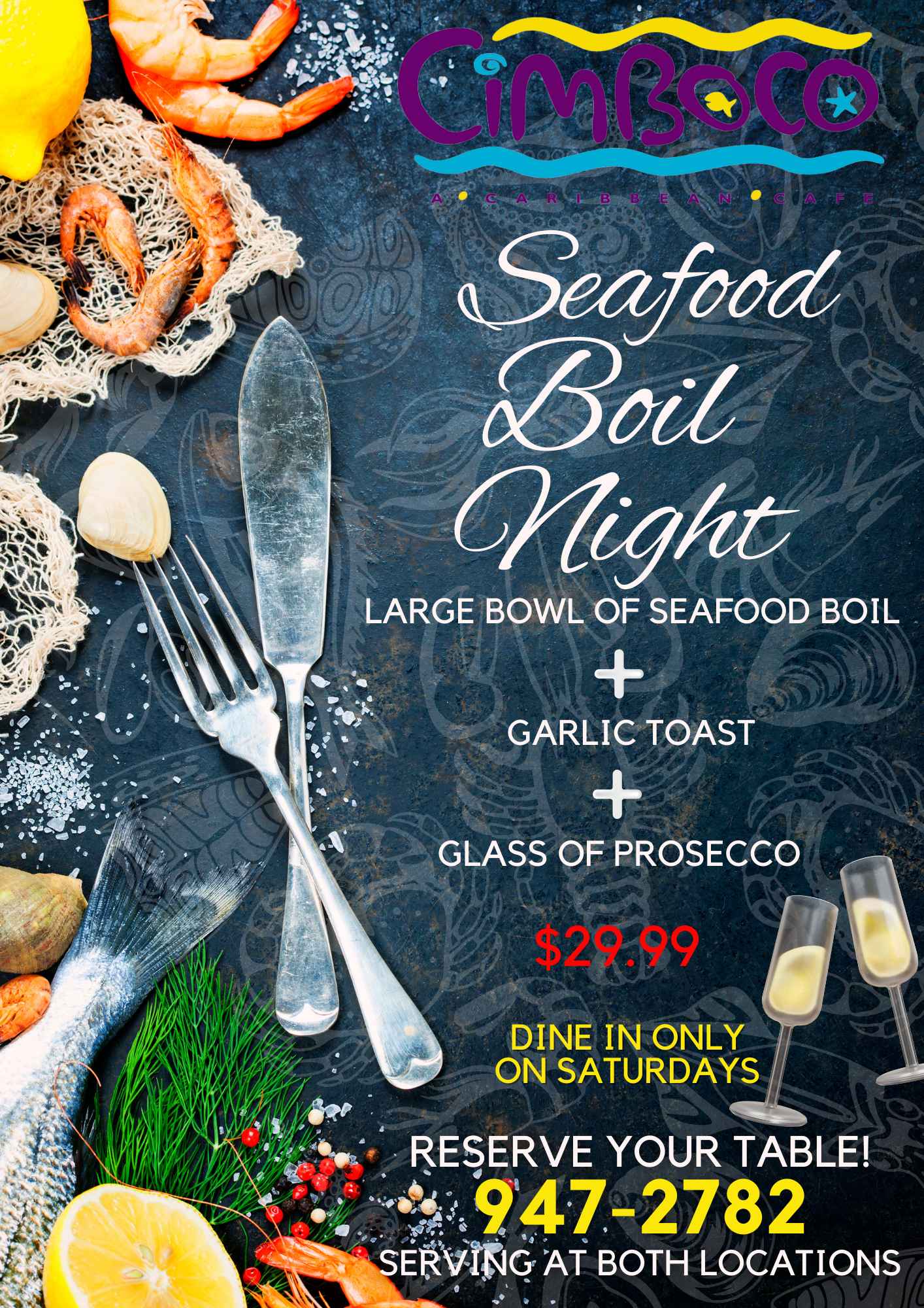 Seafood Boil Night, Cimboco