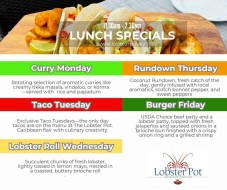 Lunch Specials at Lobster Pot