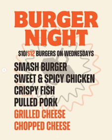 Burger Night at The Hive