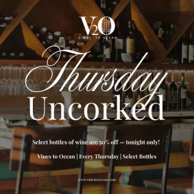 Thursdays Uncorked: 50% off Wines