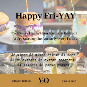 Friday Happy Hour, v2o