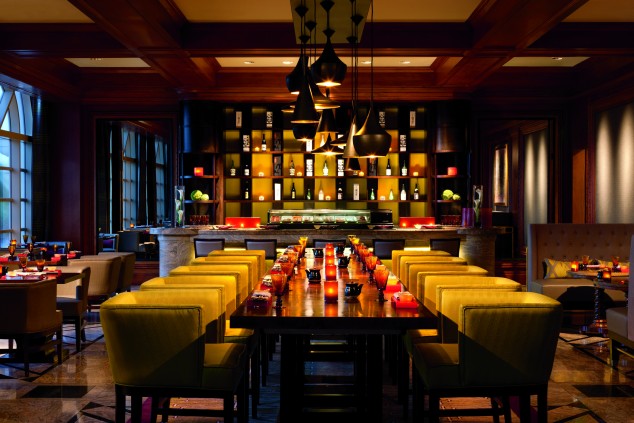 Inside of Taikun Restaurant Cayman