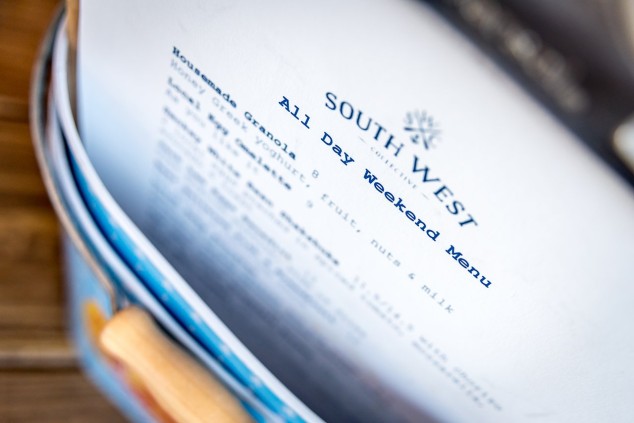  South West Collective Weekend Menu 